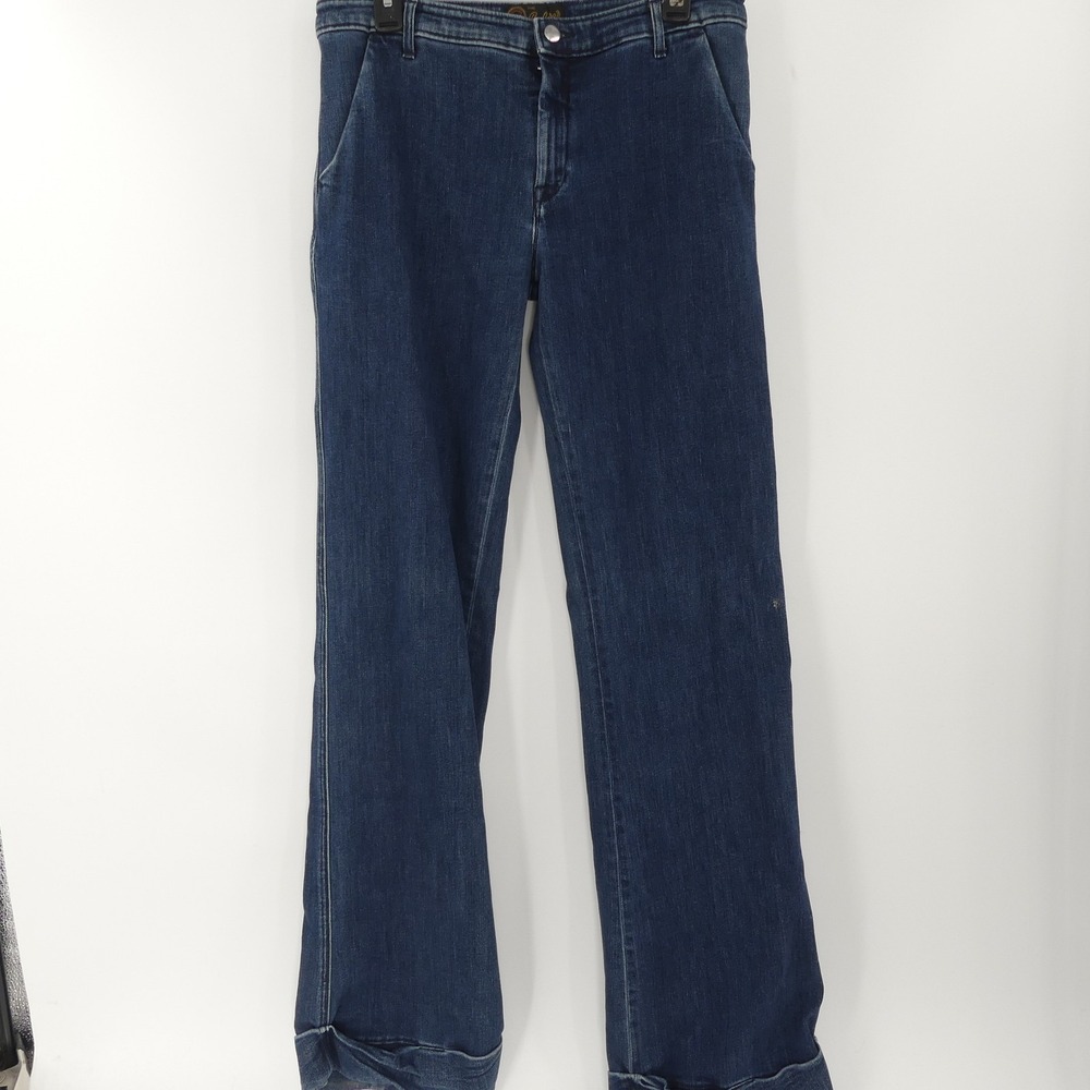 Seafarer Mid-Rise Wide Leg Maggie May Cuffed Jeans‎ Size 30 Made in Italy